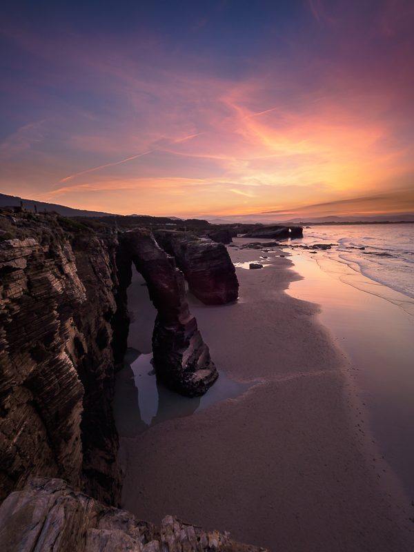 Als Catedrais oder Cathedral Beach Felsbogen in Galicien, Spanien