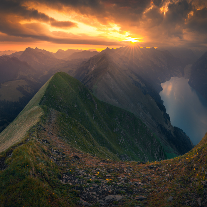Augstmatthorn Aussicht mit Brienzersee Brienzergrat, Harder Kulm, Suggiture