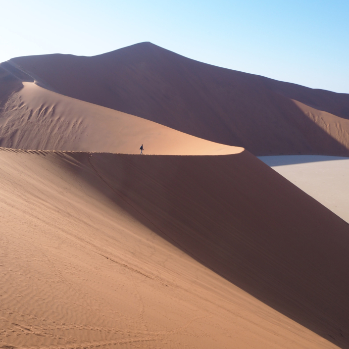 Sanddüne Deadvlei, Sossusvlei, Big Daddy, Big Mama, Namibia
