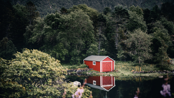 Kleine rote Hütte Lofoten