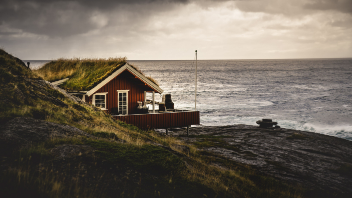 Lofoten Hütte am Meer