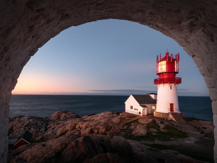 Das Lindesnes fyr ist Norwegens ältester und südlichster Leuchtturm auf dem Festland.