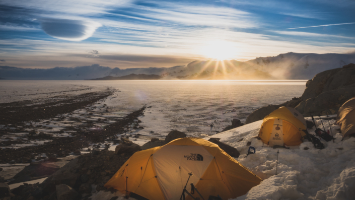 Camp on the Southern Patagonian Icefield