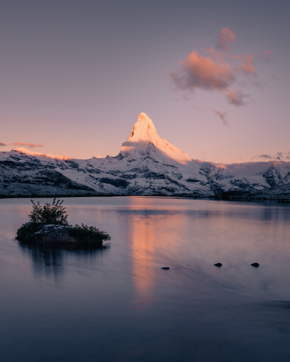 Matterhorn in Zermatt bei Sonnenaufgang